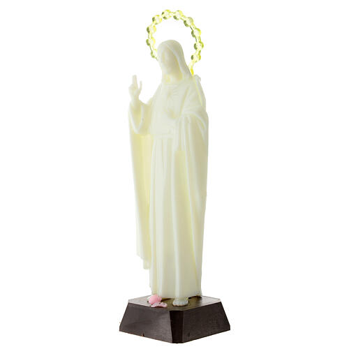 Statue Sacré-Coeur de Jésus fluorescent 24 cm 3
