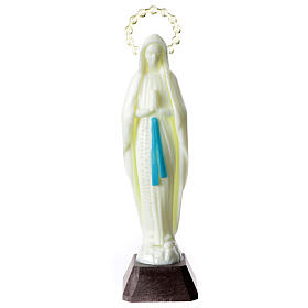 Our Lady of Lourdes' statue, fluorescent, 18 cm