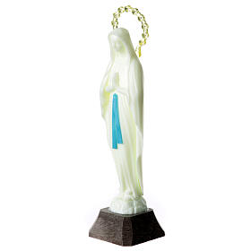 Our Lady of Lourdes' statue, fluorescent, 18 cm