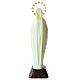 Statue Notre-Dame de Lourdes plastique fluorescent 18 cm s4