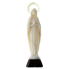 Statua Madonna di Lourdes fosforescente 18 cm 
