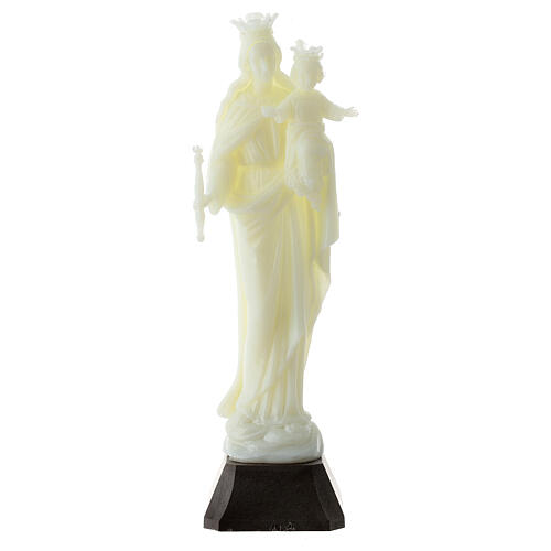 Fluorescent statue of Mary Help of Christians 18 cm 1
