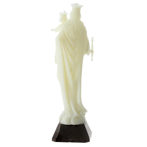 Fluorescent statue of Mary Help of Christians 18 cm 4