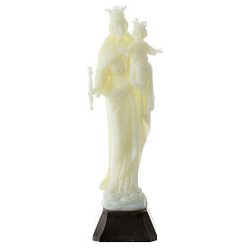 Estatua Virgen Auxiliadora fosforescente 18 cm