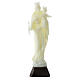 Estatua Virgen Auxiliadora fosforescente 18 cm s1