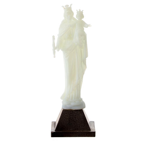 Mary Help of Christians' statue, fluorescent plastic, 10 cm 1