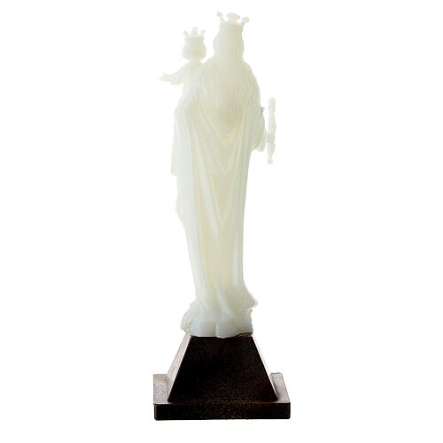 Mary Help of Christians' statue, fluorescent plastic, 10 cm 4