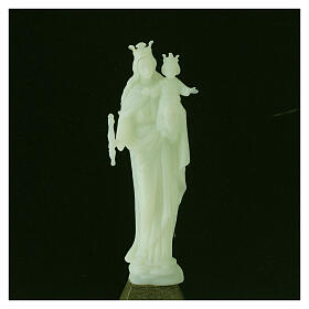 Phosphorescent Mary Help of Christians statue 10 cm