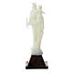 Phosphorescent Mary Help of Christians statue 10 cm s1