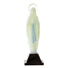 Estatua de la Virgen de Lourdes fosforescente 10 cm