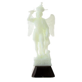 Saint Michael's statue, fluorescent plastic, 12 cm