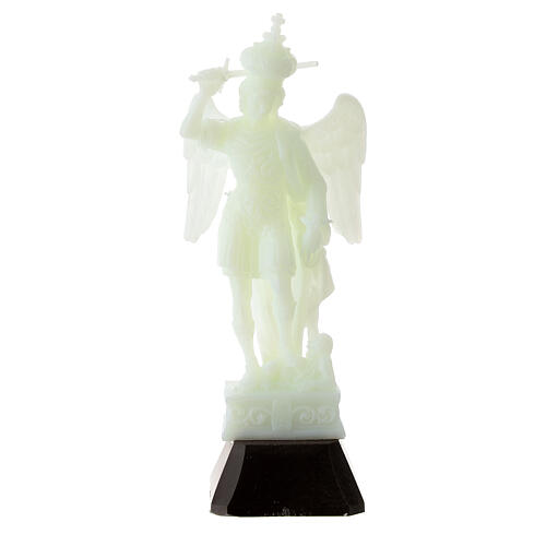 Saint Michael's statue, fluorescent plastic, 12 cm 1