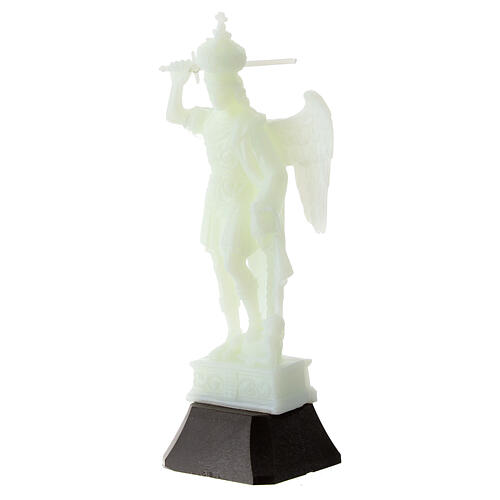 Saint Michael's statue, fluorescent plastic, 12 cm 3
