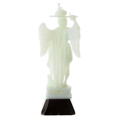 Saint Michael's statue, fluorescent plastic, 12 cm 4