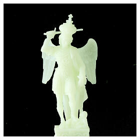 Statue Saint Michel fluorescent 12 cm