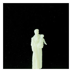 Saint Anthony's statue, fluorescent plastic, 5 cm