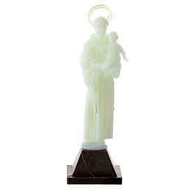 Saint Anthony's small statue of fluorescent plastic 10 cm