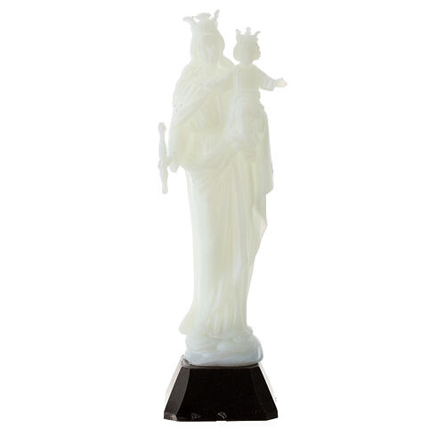 Mary Help of Christians small statue, fluorescent, 12 cm 1