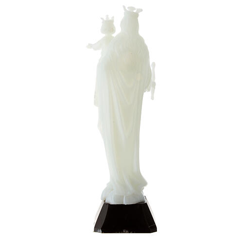 Estatua Virgen Auxiliadora fosforescente 12 cm 4