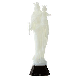 Statue Marie Auxiliatrice plastique fluorescent 12 cm