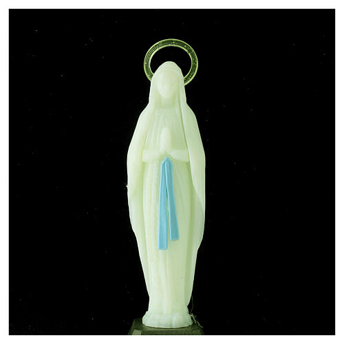 Gottesmutter von Lourdes, phosphoreszierend, 12 cm 2