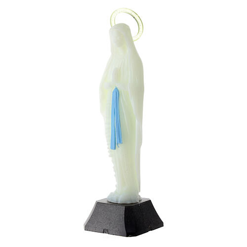 Gottesmutter von Lourdes, phosphoreszierend, 12 cm 3