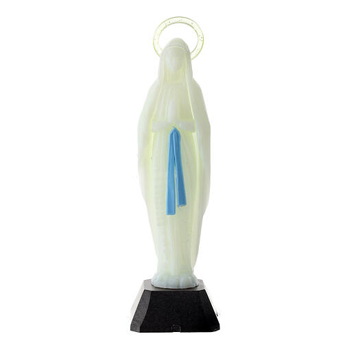 Our Lady of Lourdes fluorescent statue 12 cm 1