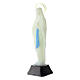 Our Lady of Lourdes fluorescent statue 12 cm s3