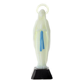 Estatua Virgen Lourdes fosforescente 12 cm