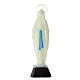 Estatua Virgen Lourdes fosforescente 12 cm s1