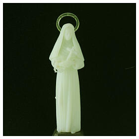 Fluorescent statue of Saint Rita 12 cm