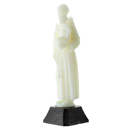 Statue of St. Anthony, fluorescent plastic, 12 cm 3