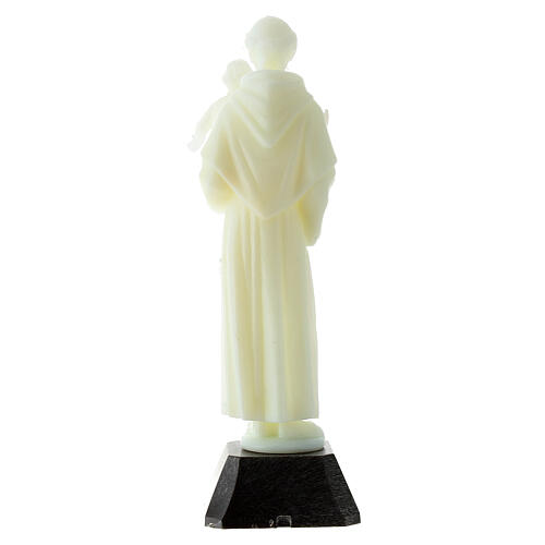Statue of St. Anthony, fluorescent plastic, 12 cm 4