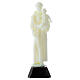 Statue of St. Anthony, fluorescent plastic, 12 cm s1