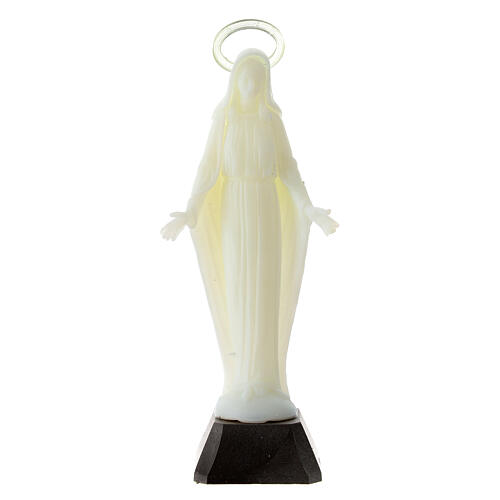 Statue of Our Immaculate Lady, fluorescent plastic, 12 cm 1