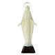 Statue of Our Immaculate Lady, fluorescent plastic, 12 cm s1
