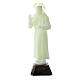 Statue of St. Pio, fluorescent plastic, 12 cm s1