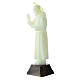 Statue of St. Pio, fluorescent plastic, 12 cm s3
