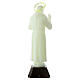 Statue of St. Pio, fluorescent plastic, 12 cm s4