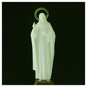 Sacred Heart of Jesus phosphorescent statue 12 cm