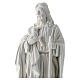 Jesus the Good Shepherd, white resin statue, 19 cm s2