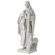 Jesus the Good Shepherd, white resin statue, 19 cm s3