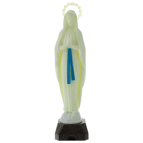 Estatua Virgen de Lourdes fosforescente 35 cm 1