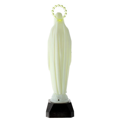 Statua Madonna di Lourdes fosforescente 35 cm  4