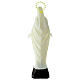 Estatua Virgen Milagrosa plástico fluorescente base 34 cm s5