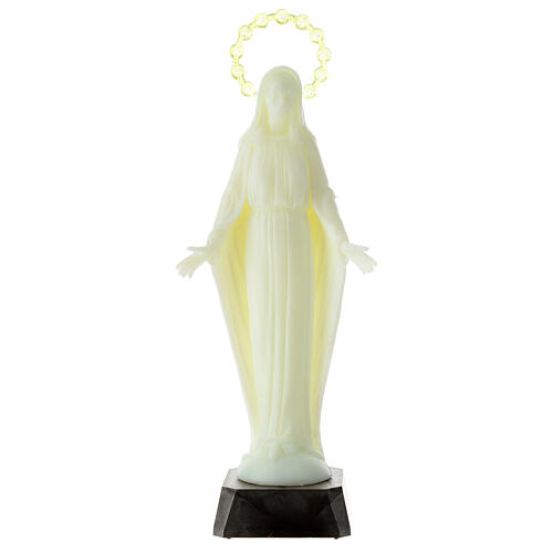 Fluorescent statue, made of plastic, Our Lady Immaculate, 22 cm high 1