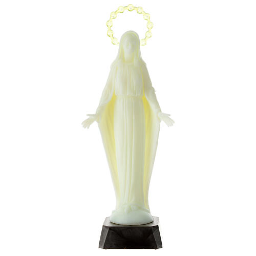 Imagem Nossa Senhora da Imaculada Conceição plástico fluorescente 22 cm 1