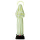 Fluorescent plastic statue of Saint Rita 24 cm high s1
