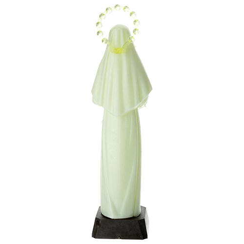 Estatua plástico Santa Rita 24 cm fluorescente 5