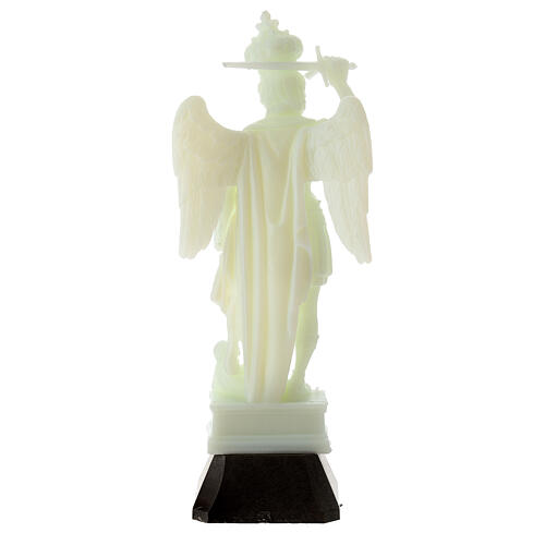 Statue St. Michael phosphorescent plastic victory 16 cm 4